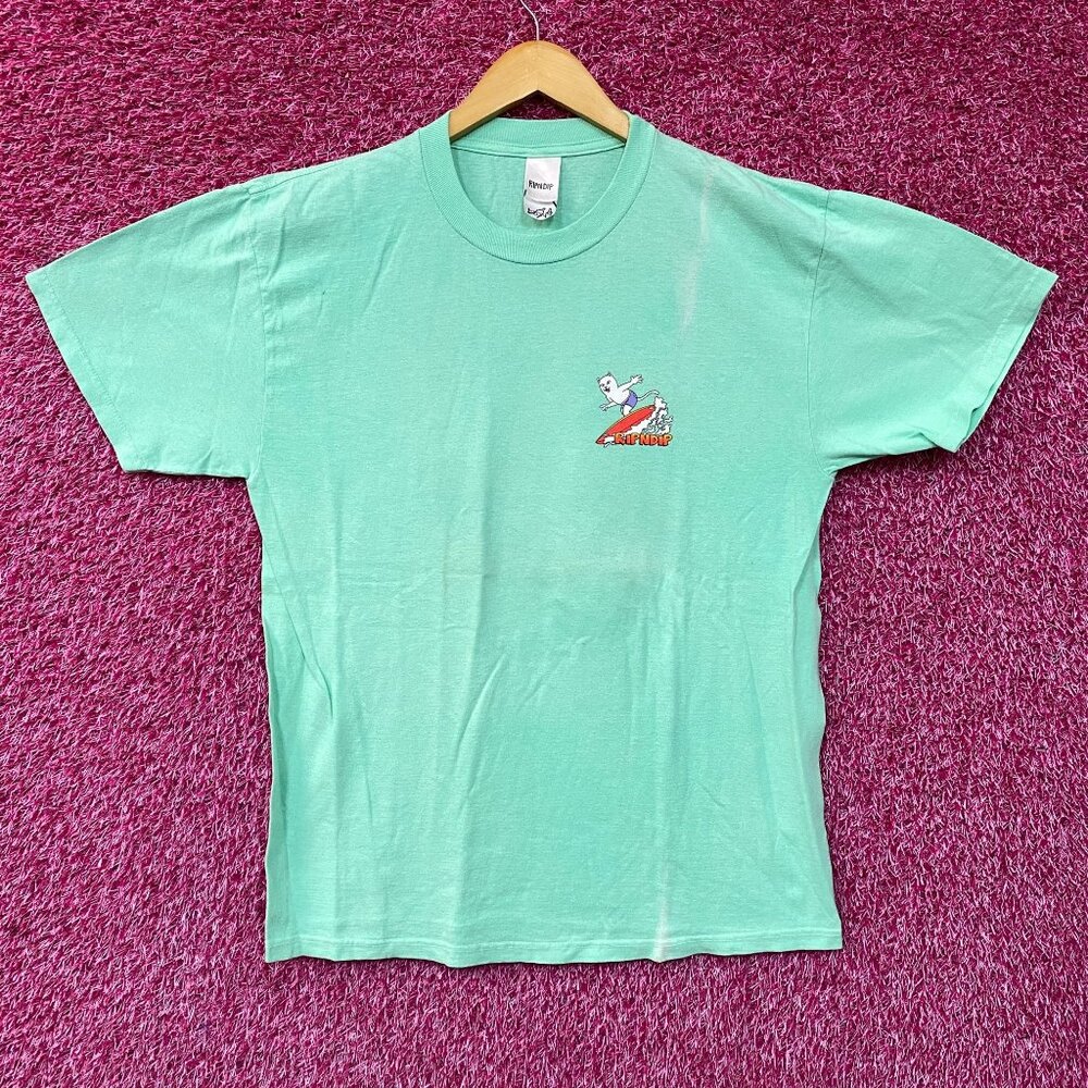 Ripndip Off My Wave Lord Nermal Turquoise T-Shirt Medium